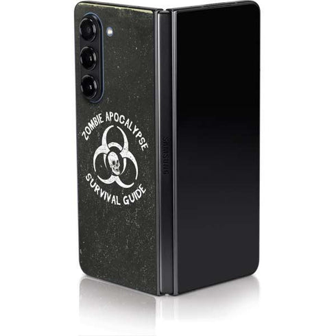 Zombie Apocalypse Survival Guide Galaxy Z Fold5 5G Skin